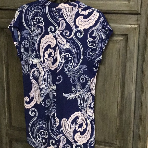 Soma blue and pink paisley top - Picture 4 of 6